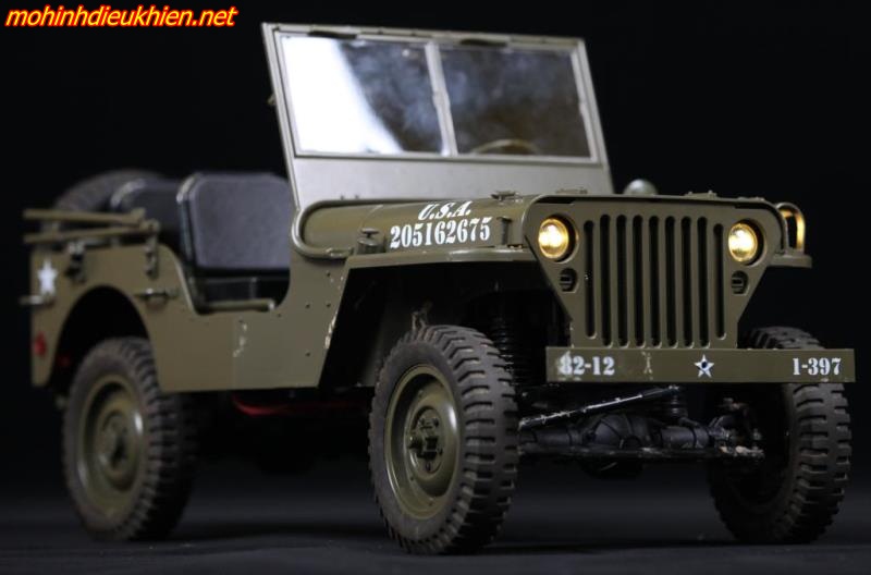 C606 Jeep 110 24G 4WD RC Off Road Military Climbing Car Tặng Kèm Bạt Phủ #22 C606 Jeep 110 24G 4WD RC Off Road Military Climbing Car Tặng Kèm Bạt Phủ